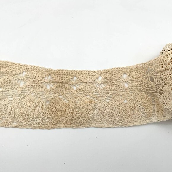 Handmade Vintage Crochet Cotton Lace Trim Choice of Three Patterns Widths - Picture 6 of 7